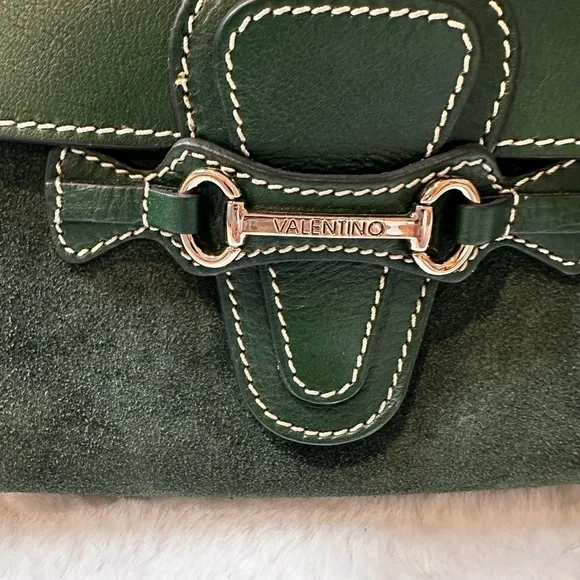 Valentino Dark Green Leather and suede Bag-brand new no tag - Picture 6 of 16